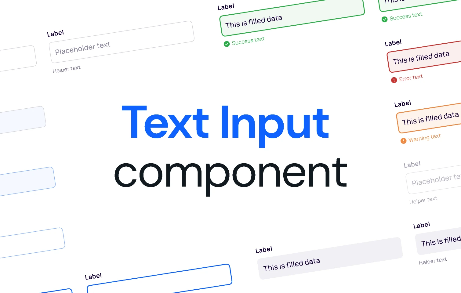 Text Input component - with nested variants for Figma and Adobe XD