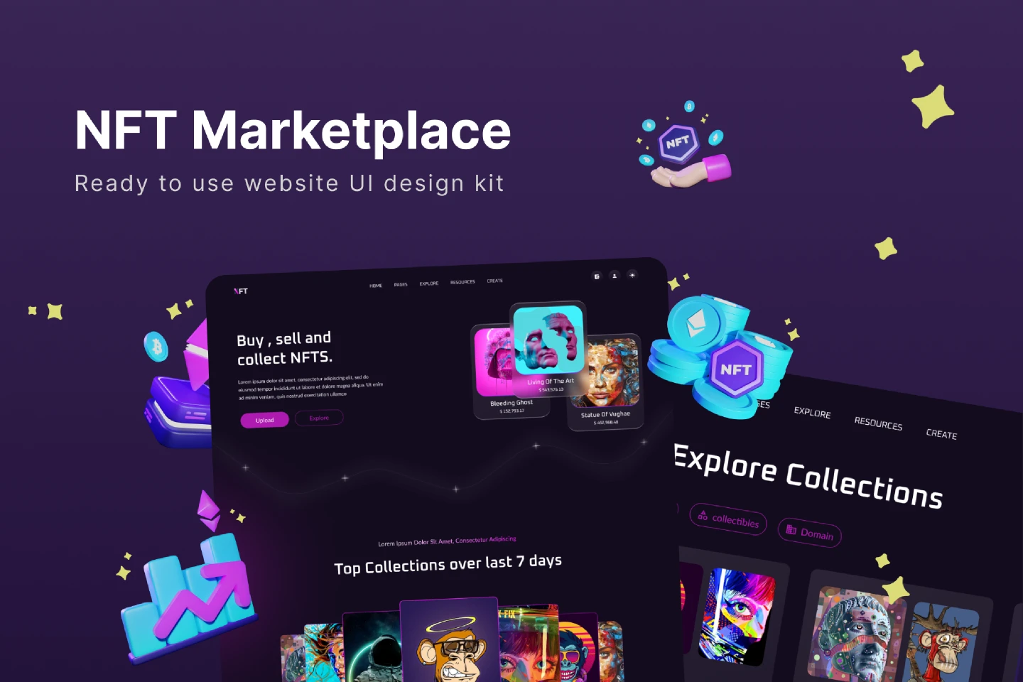 ThemeAngel_NFT_MarketPlace for Figma and Adobe XD