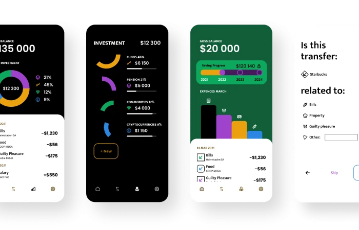  Banking App Mobile UI design  - Free Figma Template
