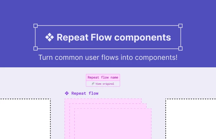  Repeat flow components  - Free Figma Template