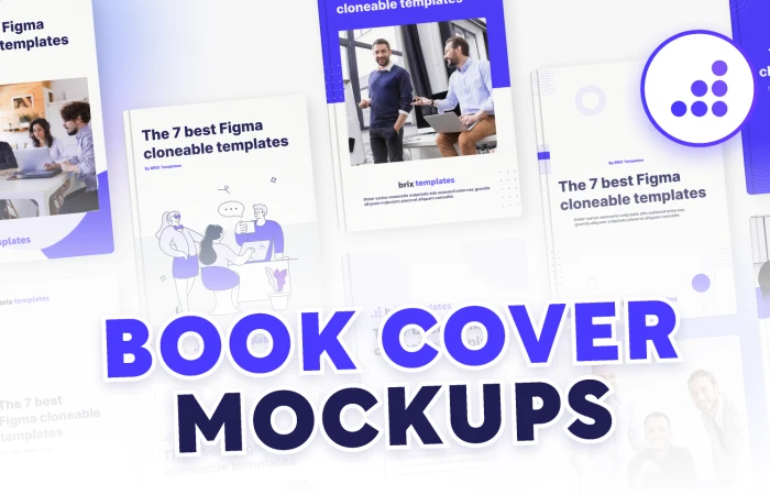 10+ Book Cover Mockups | BRIX Templates  - Free Figma Template