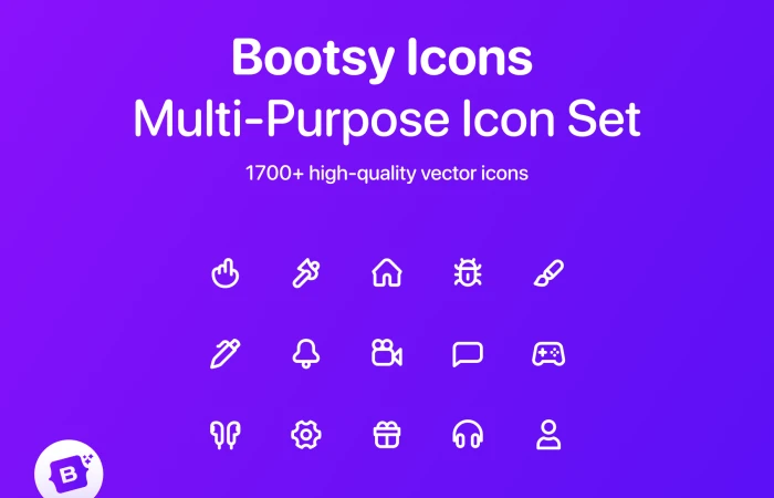 1700 icon - Bootsy 1.1 + Duotone icons set  - Free Figma Template