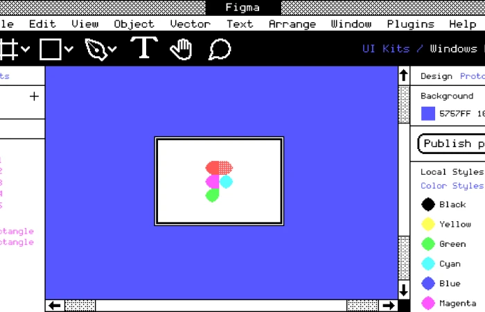 1985 Windows 1.0 Beta UI Kit  - Free Figma Template