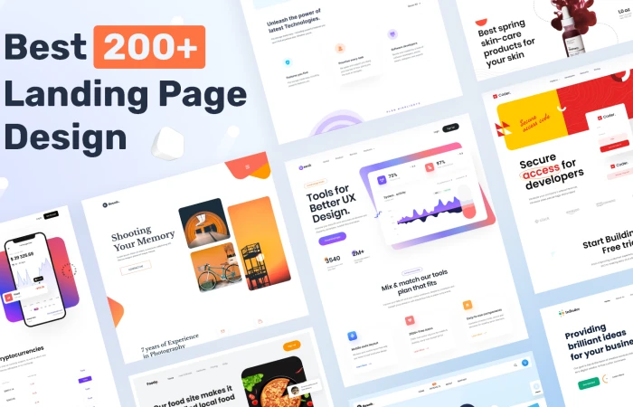 200+ Landing Page Design  - Free Figma Template