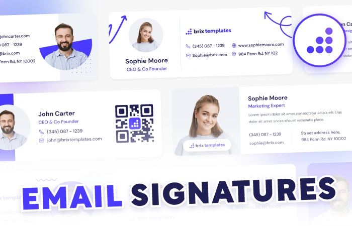 25+ Email Signatures | BRIX Templates - Cloneables  - Free Figma Template
