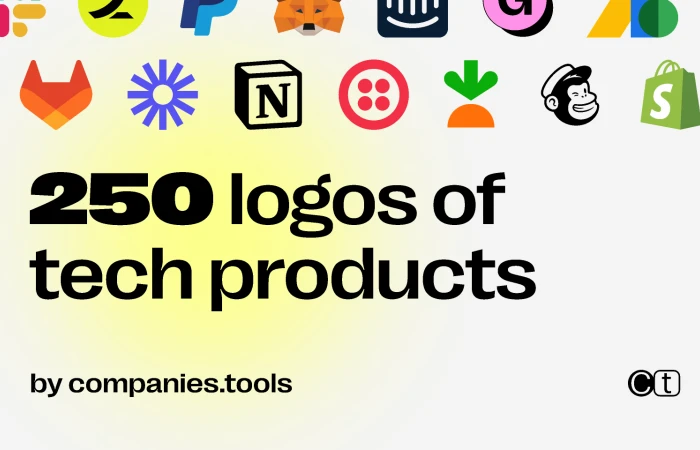250 (500) logos of tech products  - Free Figma Template