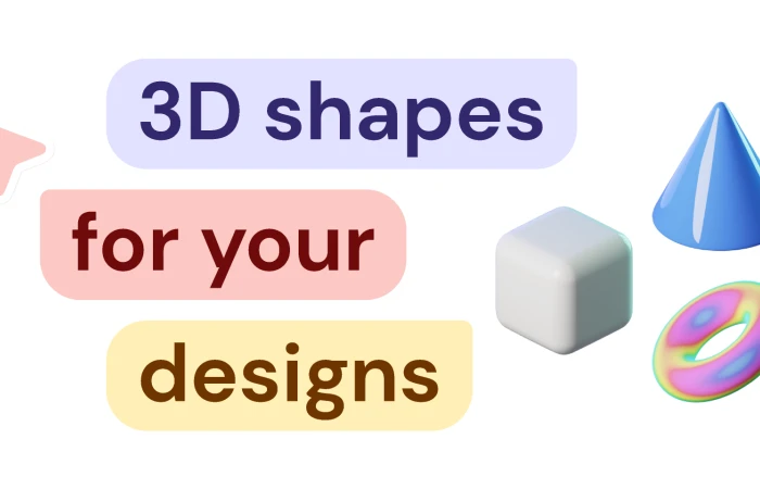 3D shapes  - Free Figma Template