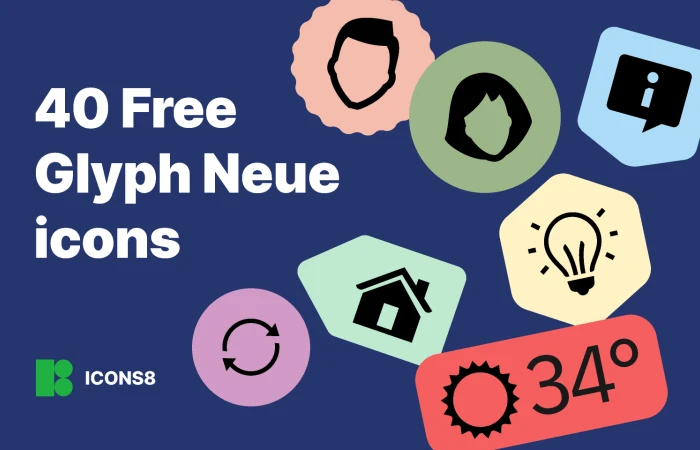 40 Free Glyph Neue icons  - Free Figma Template