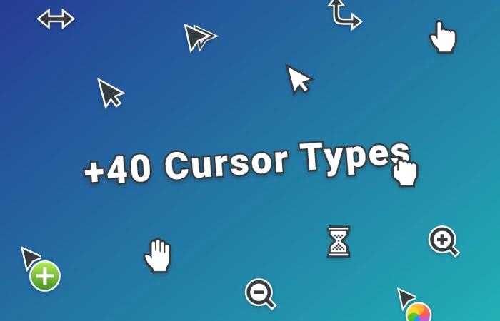 +40 Types of Cursor  - Free Figma Template