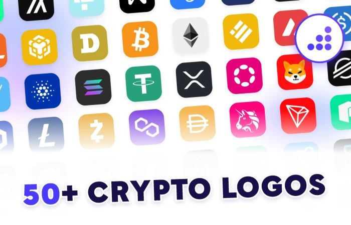 50+ Crypto Logos | BRIX Templates  - Free Figma Template