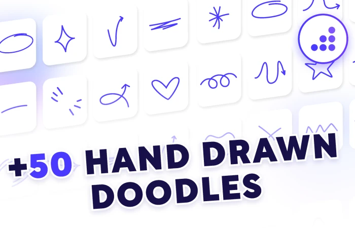 50+ Hand Drawn Doodles | BRIX Templates  - Free Figma Template