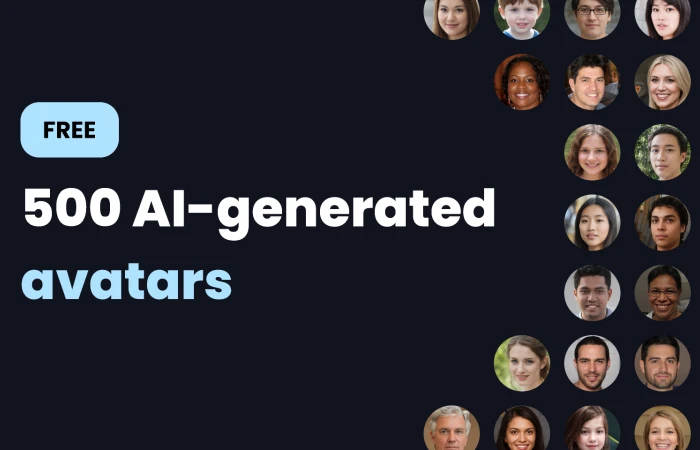 500 AI-generated avatars  - Free Figma Template