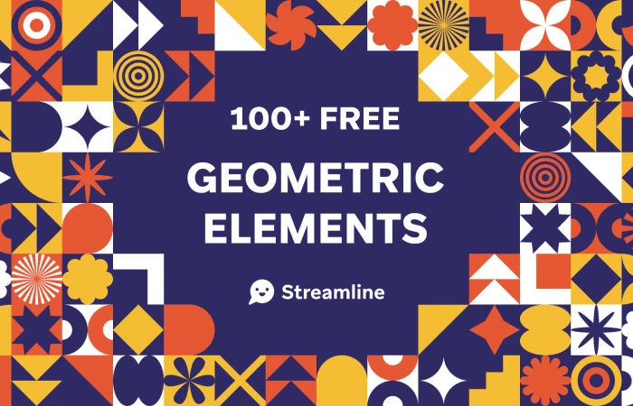 Abstract Geometric Element Set  - Free Figma Template
