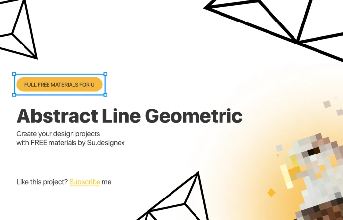 Abstract Line Geometric  - Free Figma Template