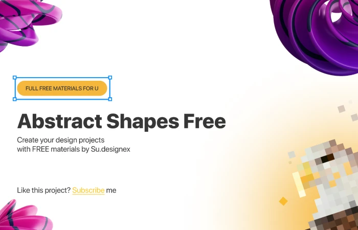 Abstract Shapes Free (Community)  - Free Figma Template