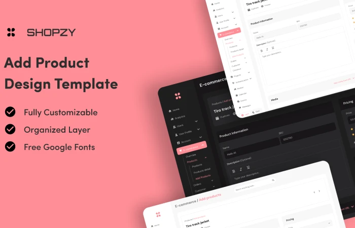 Add Product Template  - Free Figma Template
