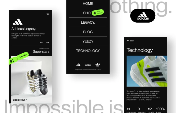 Adidas- Reimagined  - Free Figma Template