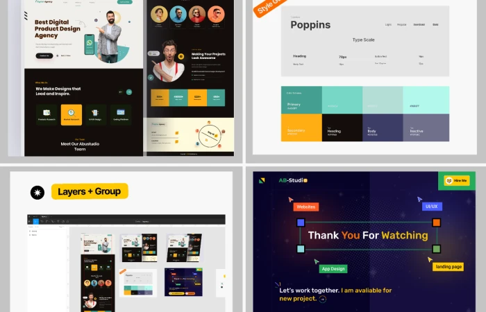 Agency Landing Page  - Free Figma Template