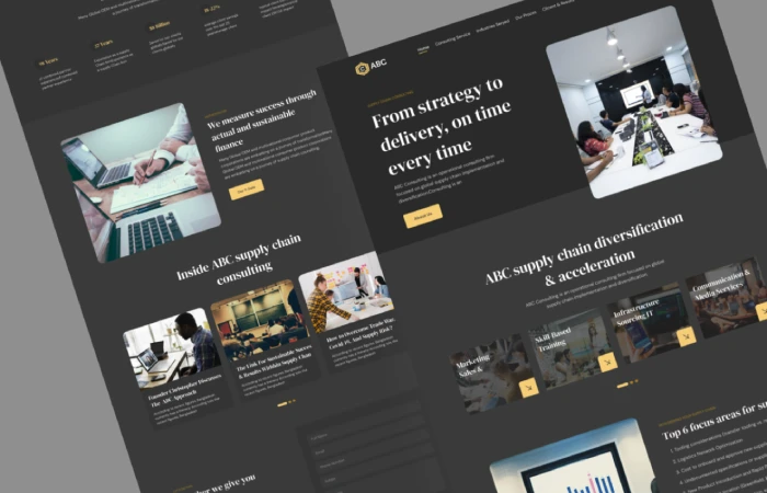 Agency landing page  - Free Figma Template