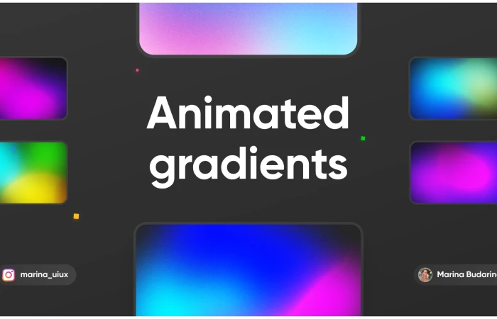 Animated gradients  - Free Figma Template