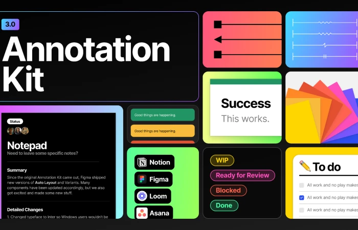 Annotation Kit 3.0  - Free Figma Template