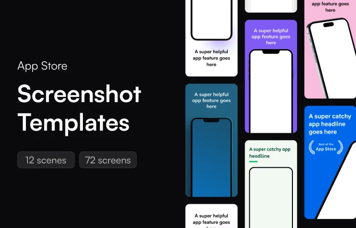 App Store Screenshot Template  - Free Figma Template
