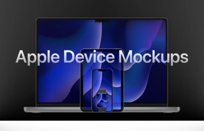 Apple Device Mockups - iPhone, Mac, iPad, Apple Watch  - Free Figma Template