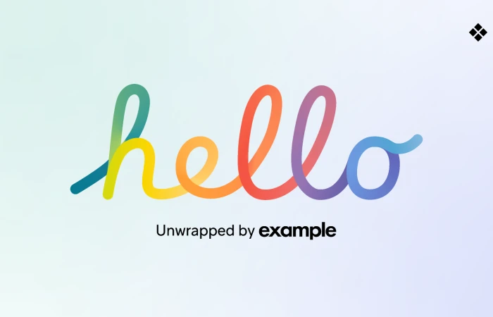 Apple Hello Lettering  - Free Figma Template