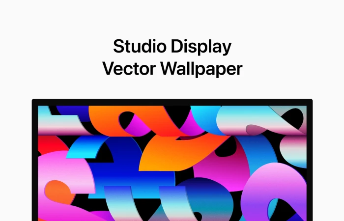 Apple Studio Display    Vector Wallpaper  - Free Figma Template