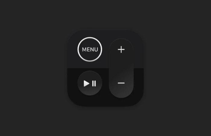 Apple TV Remote Icon  - Free Figma Template