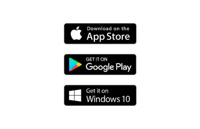 AppStore and GooglePlay + Windows  - Free Figma Template