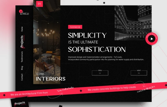 Architecture Website  - Free Figma Template
