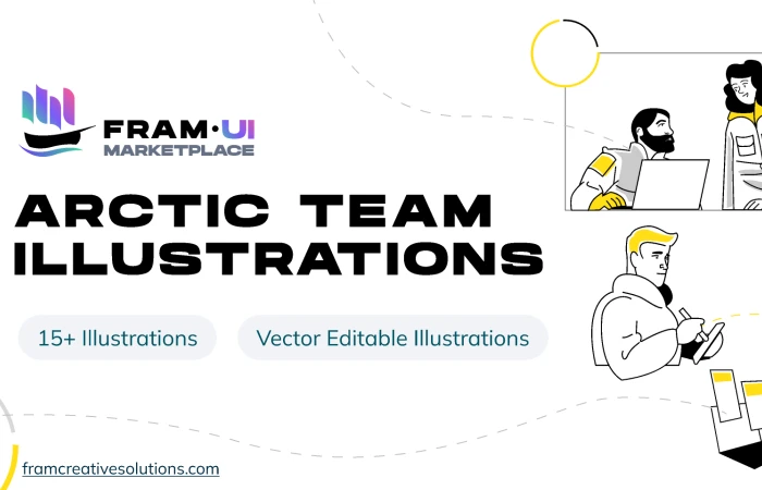 Arctic Team Vector Illustrations - Free  - Free Figma Template