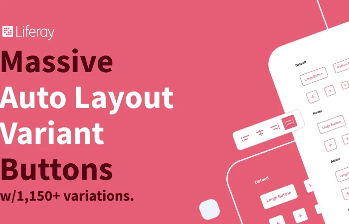 Auto Layout Button Variants  Kit  - Free Figma Template