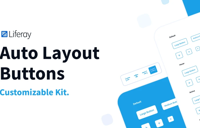 Auto Layout Buttons  Kit  - Free Figma Template