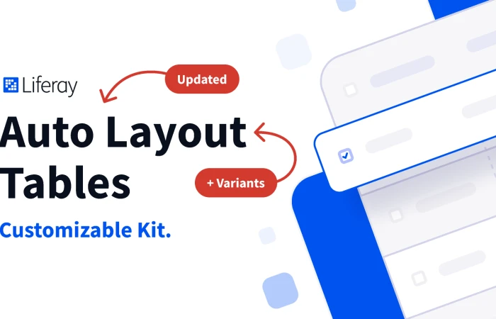 Auto Layout Tables  Kit  - Free Figma Template