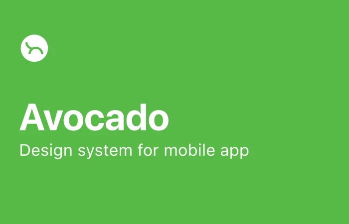Avocado: Design System for Mobile App  - Free Figma Template