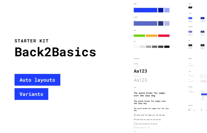 Back2Basics - Starter Kit  - Free Figma Template
