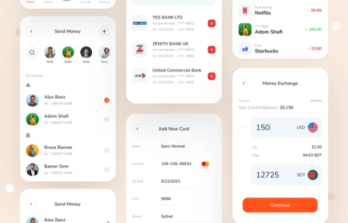 Banking App Ui Kit  - Free Figma Template