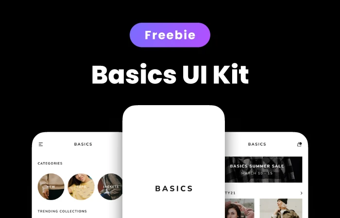 Basics - Ecommerce UI Kit  - Free Figma Template