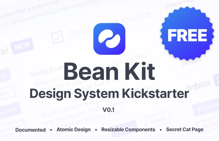 Bean UI Kit  - Free Figma Template