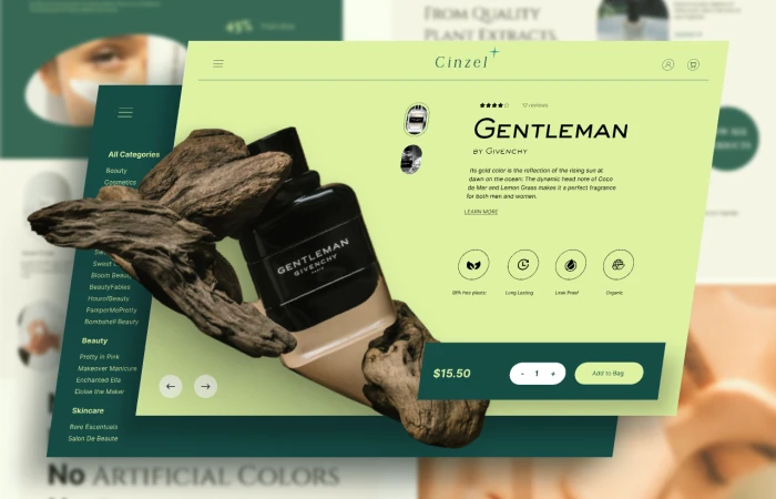 Beauty Product Details Page  - Free Figma Template