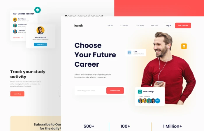 Best Online Course Html Landing Page  - Free Figma Template
