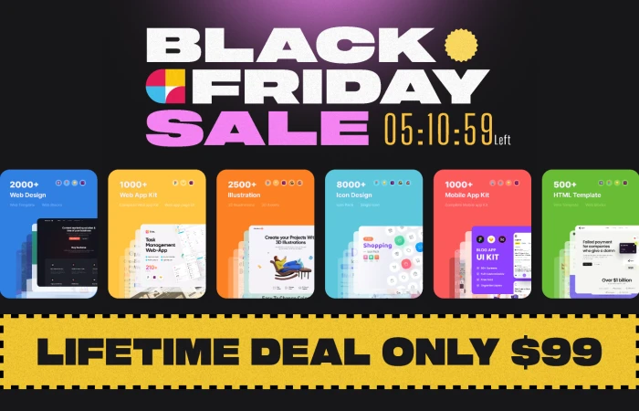 Black Friday Lifetime Deal  - Free Figma Template