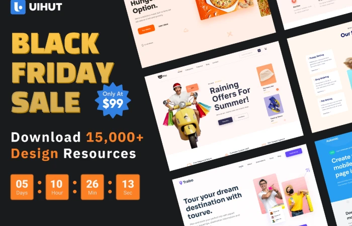 Black Friday Sale Download 15000+ Design resources  - Free Figma Template