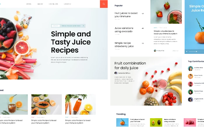 Blog Component  - Free Figma Template