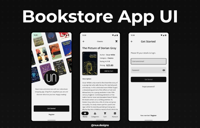 Bookstore App  - Free Figma Template