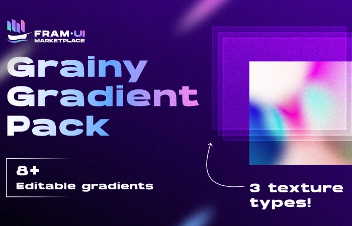 Borealis Themed Editable Grainy Gradients - Free Pack  - Free Figma Template