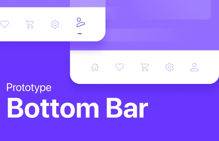 Bottom Bar Prototyping  - Free Figma Template