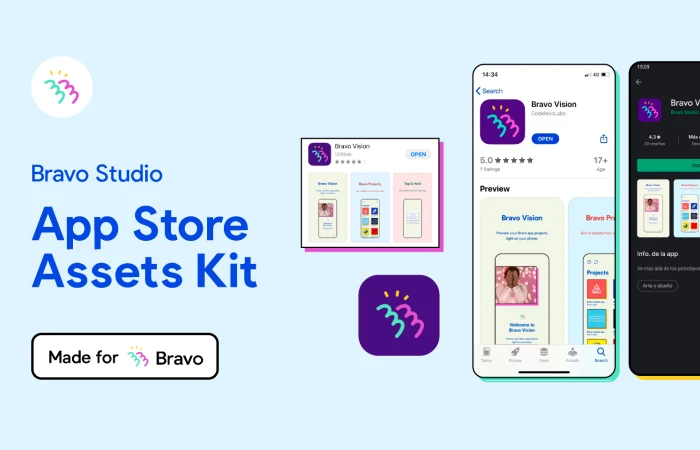 Bravo Sample: App Store Assets Kit  - Free Figma Template